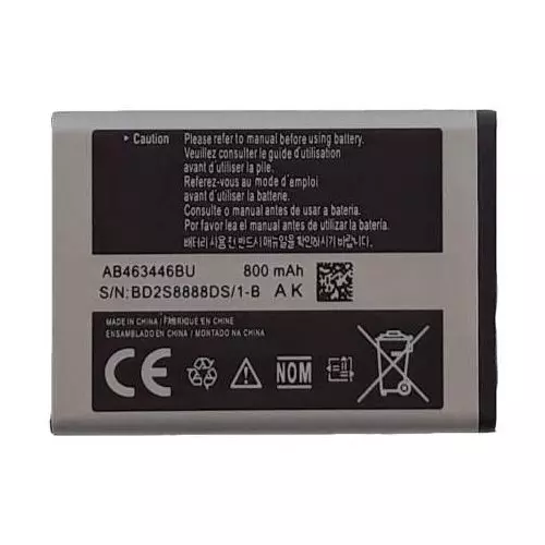 باتری موبایل مدل AB463446BU با ظرفیت 800 میلی آمپر ساعت مناسب برای گوشی سامسونگ E250
